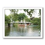 Photo Greeting Card Of The Swan Boats by Kurt Neumann